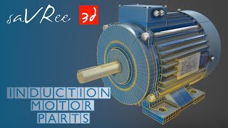 Induction Motor Parts Squirrel Cage  Asynchronous Motor Design [upl. by Benedetto]