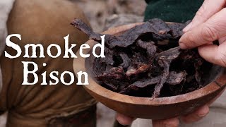 Smoked Bison  Historical Meat Preservation  The American Frontier [upl. by Adnam469]