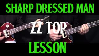 how to play quotSharp Dressed Manquot by ZZ Top  guitar lesson [upl. by Felicidad444]