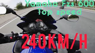 Yamaha FZS 600 Fazer 2003 Top Speed 240kmh Still going strong [upl. by Seldun]