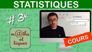 LE COURS  Statistiques  Troisième [upl. by Lysander455]