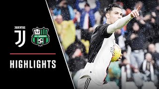 HIGHLIGHTS Juventus vs Sassuolo  22  Ronaldo strikes again [upl. by Fairley]