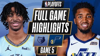 8 GRIZZLIES at 1 JAZZ  FULL GAME HIGHLIGHTS  June 2 2021 [upl. by Feld]