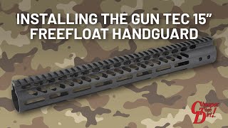 How to Install the GunTec 15quot FreeFloat MLOK AR15 Handguard [upl. by Ribaudo]