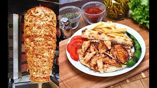 Turkish Doner Chicken Kebap Recipe Traditional Food [upl. by Bing]