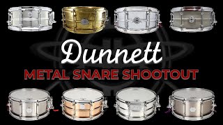 Dunnett Snare Drum Showcase  Which is Best For You [upl. by Namron]