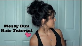 The Perfect Messy Bun Hair Tutorial [upl. by Temme609]