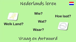 Nederlands leren Vraag en Antwoord Les 16 [upl. by Lorne998]