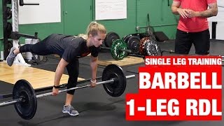 How To Perform The Barbell 1Leg RDL [upl. by Noak]