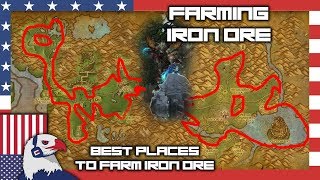 Iron Ore Farming Spot Gold Ore Too  BFA Farming 815 [upl. by Funk217]