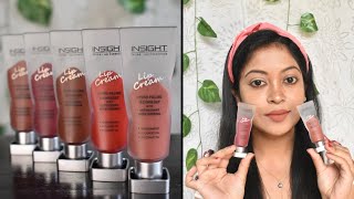 Insight Cosmetics Lip Cream Review amp Swatches Insight Lip Cream [upl. by Alanson]