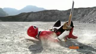 Power Rangers Samurai Red Ranger VS Red Ranger [upl. by Ailedua652]