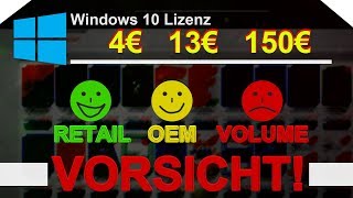 VORSICHT vor BILLIG Keys  Retail OEM oder Volumen Lizenz [upl. by Airegin]