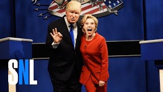 Donald Trump vs Hillary Clinton Debate Cold Open  SNL [upl. by Orodisi]