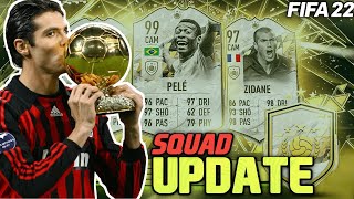 FIFA 22 ICONS SQUAD UPDATE 2022 [upl. by Atiekahs]