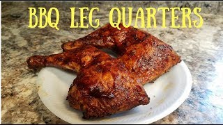 BBQ CHICKEN LEG QUARTERS on the Pellet Grill [upl. by Alletnahs448]