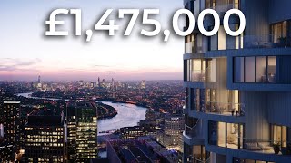 Touring a £1475000 Canary Wharf Apartment  London property tour [upl. by Nylyrehc365]