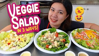 3 Vegetable Salad Recipes [upl. by Nireil]