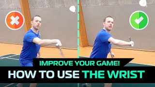 How to use the wrist in badminton  5 shots biomechanics [upl. by Aitnecserc55]