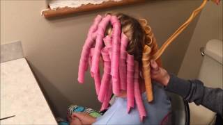 Spiral Hair Curlers Tutorial  Tangled Trends [upl. by Saied150]