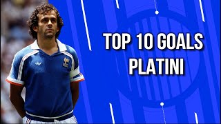 Top 10 Goals  Michel Platini [upl. by Acirret]