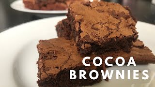 Best Fudgy Cocoa Brownies  Simple Dessert Recipe [upl. by Greggs]