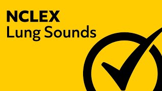 Lung Sounds  NCLEX Review [upl. by Acirre875]