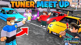 I Hosted A CUSTOM TUNER CAR SHOW In Roblox CDT [upl. by Eentroc445]