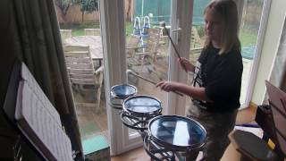 Rototoms  practising timpani [upl. by Ttayh761]