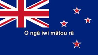 National Anthems New Zealand Aotearoa  Short version  Lyrics  Translation [upl. by Jarib681]