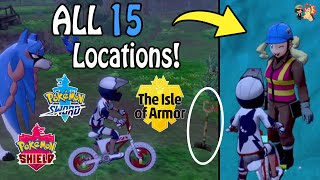 ALL 15 Digging Ma Locations In Pokemon Sword amp Shield Isle of Armor DLC  Armorite Ore Farming [upl. by Ettari237]