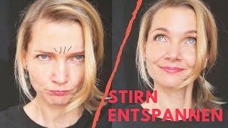 Stirn entspannen Zornesfalten reduzieren  Gesichtsmassage [upl. by Camille]