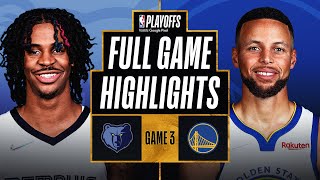 2 GRIZZLIES at 3 WARRIORS  FULL GAME HIGHLIGHTS  May 7 2022 [upl. by Hayman]