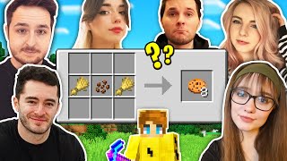 I Asked 10 Minecraft YouTubers How to Craft COOKIES [upl. by Eradis]