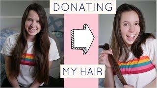 Donating my hair  Locks of Love [upl. by Sherris]