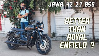 Jawa 42 21 Review  Better Than Royal Enfield [upl. by Tingey]