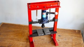 How To Make Hydraulic Press Machine  DIY Mini Hydraulic Press  Without Welding [upl. by Cohin339]