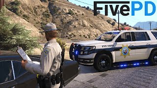 ULTRA REALISTIC Police Simulation in GTA V  FivePD FiveM Server [upl. by Hplodur]