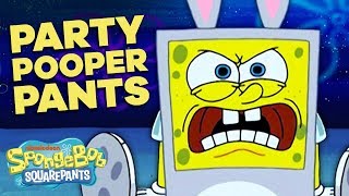 Party Pooper Pants in 5 Minutes 🐰 SpongeBob [upl. by Yatnwahs]