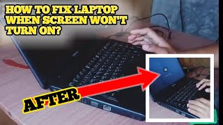 How to fix Toshiba Satellite Laptop when the screen wont turn on [upl. by Ellehcram510]