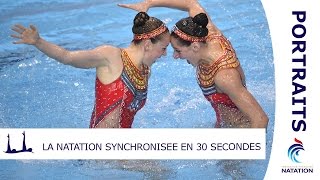 La natation synchronisée en 30 secondes  PORTRAITS [upl. by Airpac]