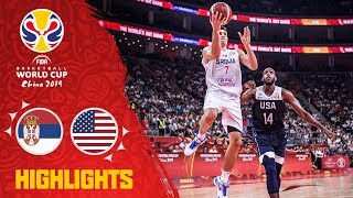 Serbia v USA  Highlights  FIBA Basketball World Cup 2019 [upl. by Lichtenfeld]