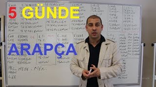 5 GÜNDE A2 ARAPÇA ÖĞRENİYORUM DERS 1 [upl. by Ilrac]