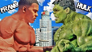 SUPER BUFF FRANKLIN vs HULK In GTA 5 Super Strength [upl. by Olney]