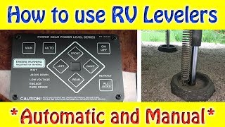 How to use RV Levelers  Automatic and Manual [upl. by Odeen]