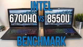 8550U vs 6700HQ  Laptop CPU Comparison and Benchmarks [upl. by Anairuy410]