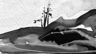 Sumi e watercolor painting using Painter [upl. by Mathilda]