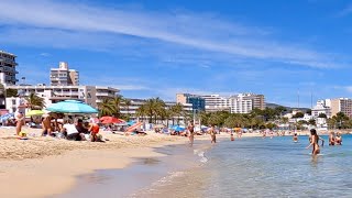 4K⛱Magaluf Beach Mallorca Majorca Spain 🗓2021 May 15 [upl. by Spain]