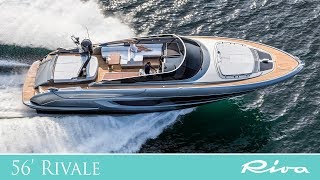 Luxury Yacht  Riva 56’ Rivale the unrivalled open yacht  Ferretti Group  boat review [upl. by Wallford]