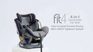 Chicco Fit4 4In1 Car Seat – Install with LATCH Forward Facing [upl. by Cardwell882]